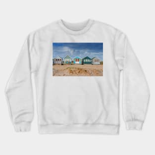 Beach Huts Hengistbury Head Dorset England Crewneck Sweatshirt